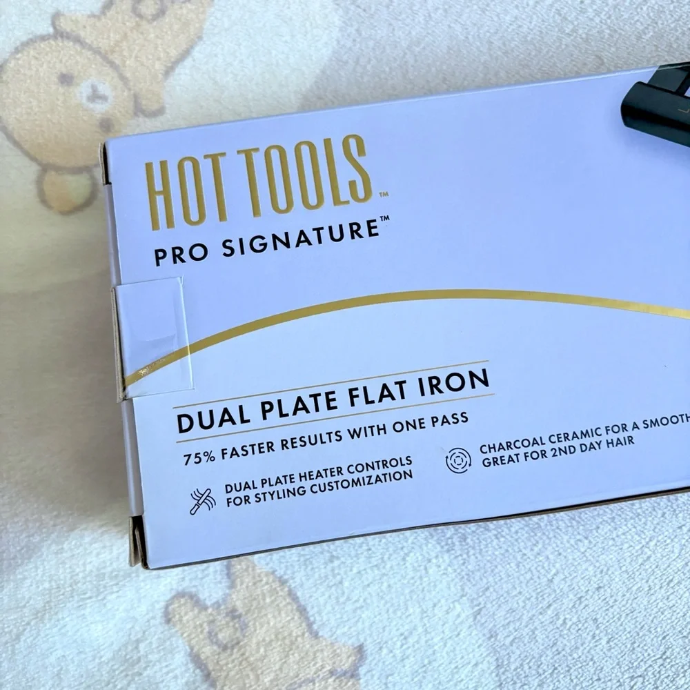 NEW Sealed Hot Tools Pro Signature Dual Plate Flat Iron